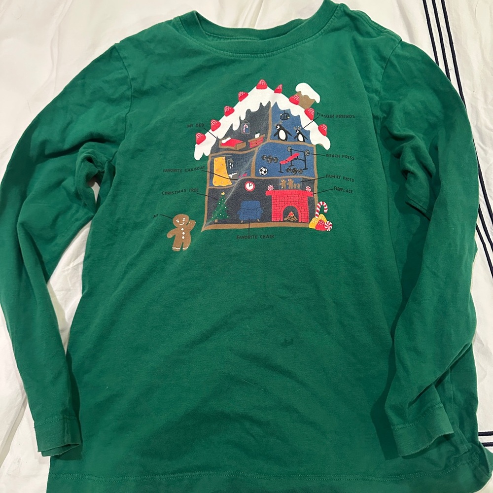 Hanna Andersson Kids Gingerbread house shirt